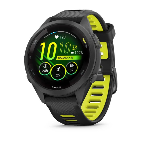 Умные часы Garmin Forerunner 265S с черным ремешком